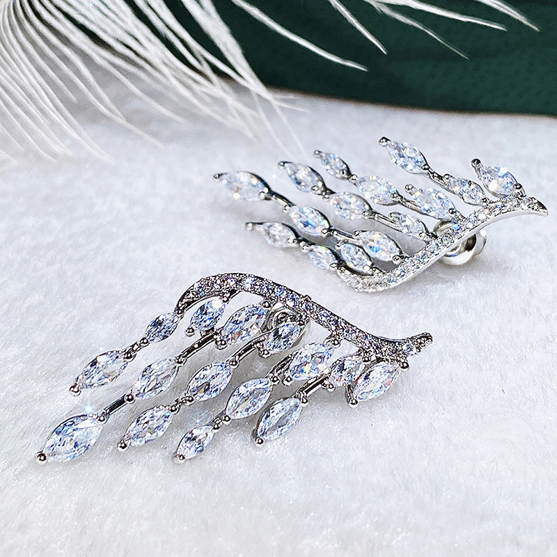 Sieraden set ring en oorbellen engelenvleugels verstelbaar dames_voghion.com