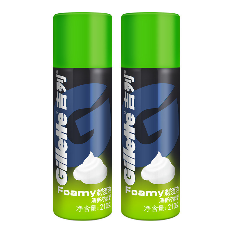 Gillette shaving foam softening beard shaving cream Geely men shaving foam shaving gel large bottle 210g * 2 bottles Gillette shaving foam softening beard shaving cream Geely men shaving foam shaving gel large bottle 210g * 2 bottles
