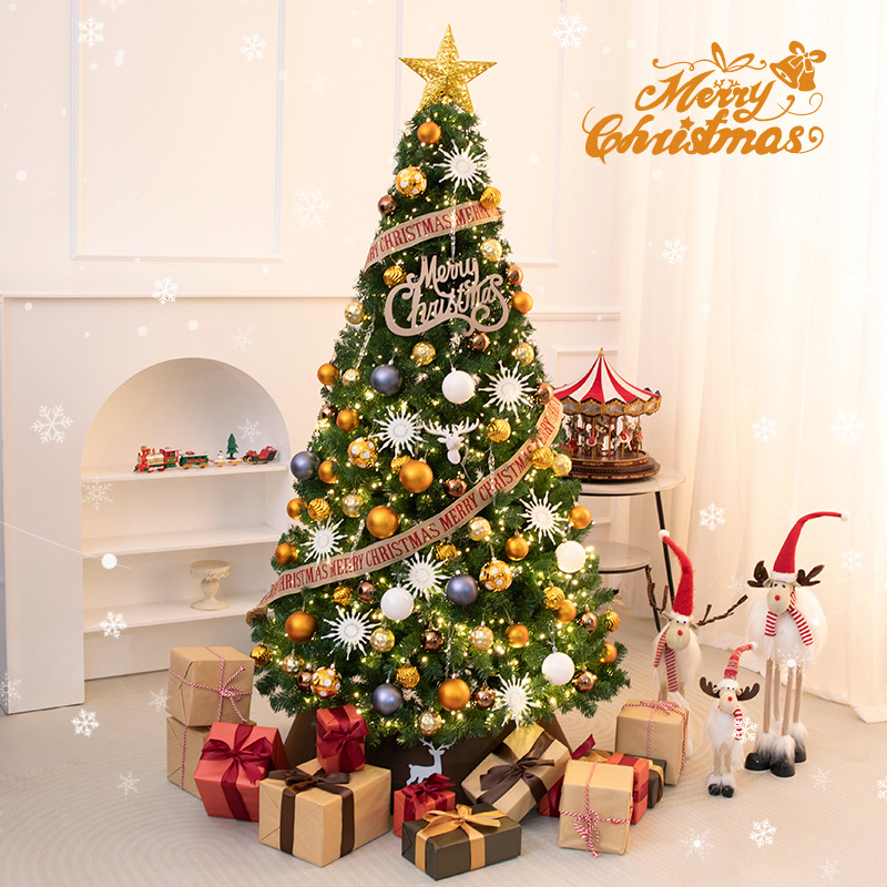 Shengyuan nuevo árbol de Navidad simulado escenario de Navidad DIY gran decoración árbol de Navidad conjunto al por mayor