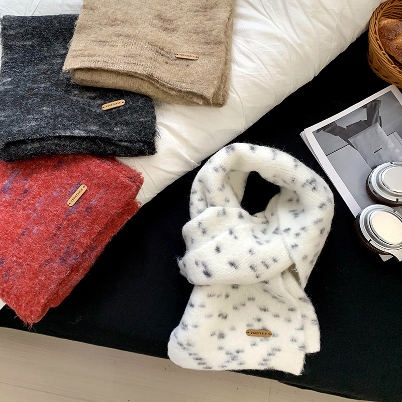 2025 bufandas coreanas nuevas bufandas calientes y suaves bufandas de dama bufandas de lana de punto bufandas al por mayor