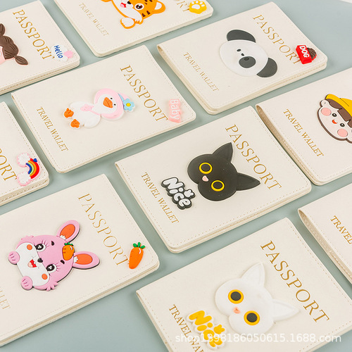 New Cross-border Bestselling Passport Cover PU Passport Holder Flight Card Holder In Stock Wholesale Factory Direct Sale Passport Bag