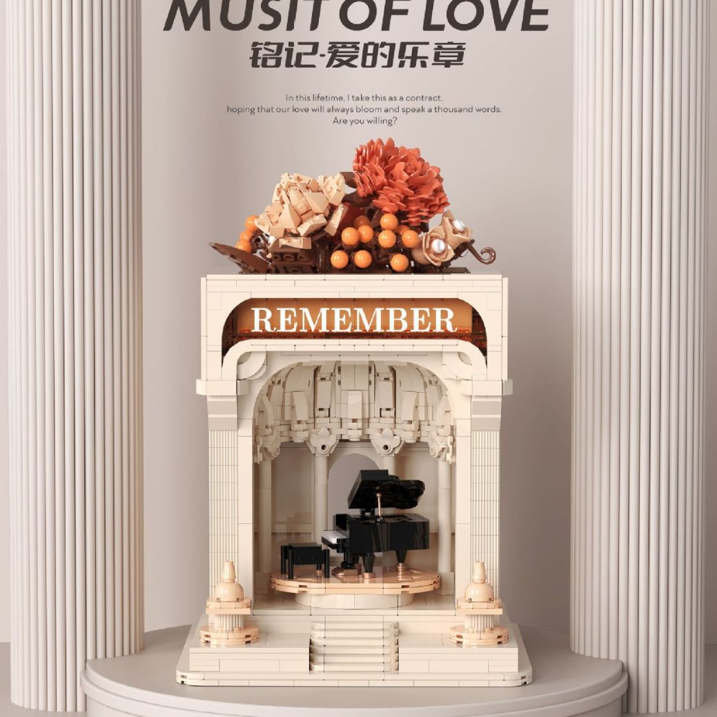 Beledi mini partículas decoración de escritorio creativa amor serie DIY bloques de construcción de juguete al por mayor de entrega de una sola pieza