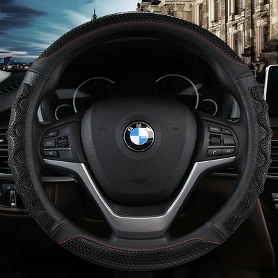 Steering wheel cover Wheel Covers That Can Be Used - leather-studs-round-classic-black-38