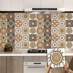 SHEIN熱銷摩洛哥復古風格貼紙加厚水晶硬片家居翻新改造裝飾牆貼