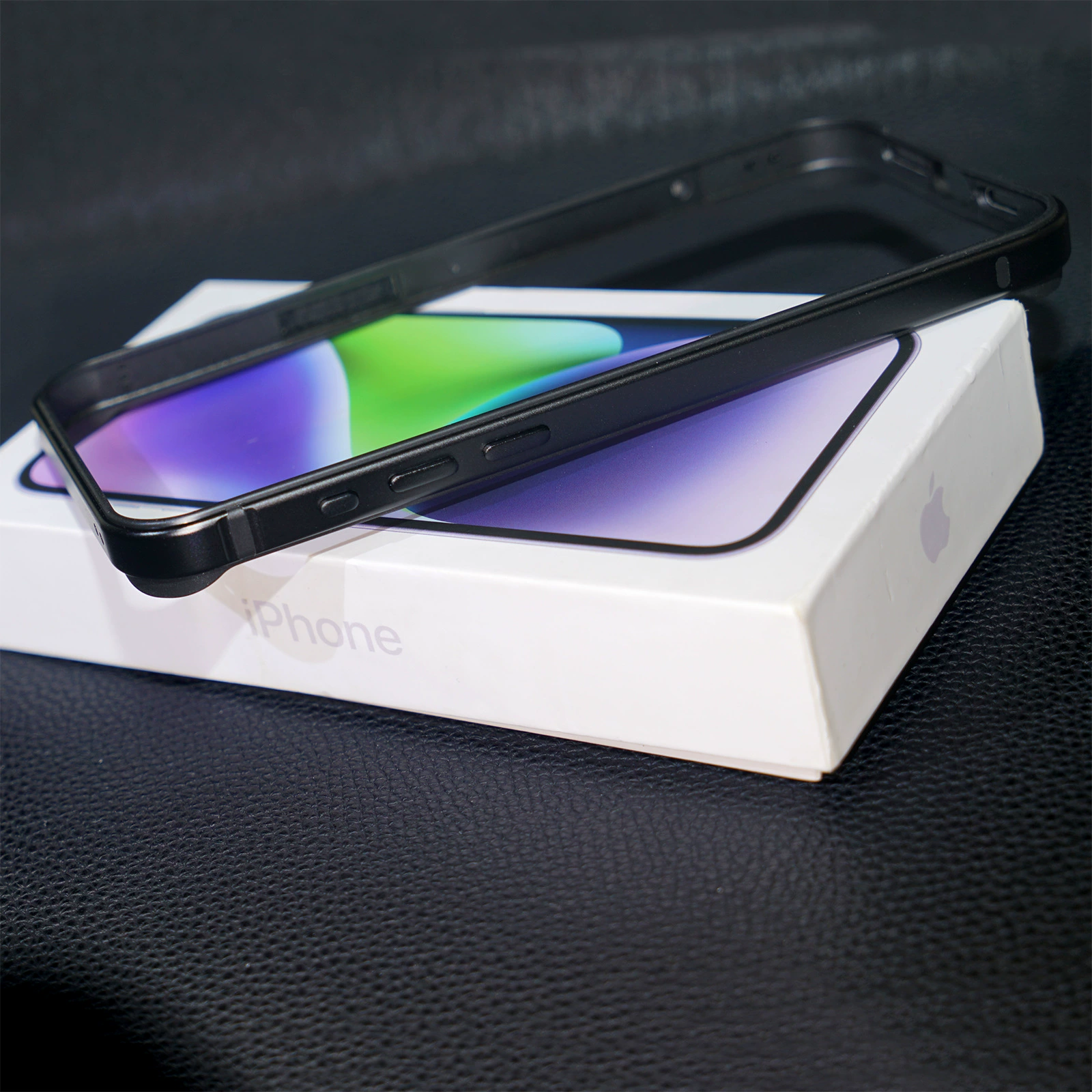 Металлическо-силиконовый чехол, совместим с iPhone 15, iPhone 15 Pro, 15 Plus, 15 Pro Max
