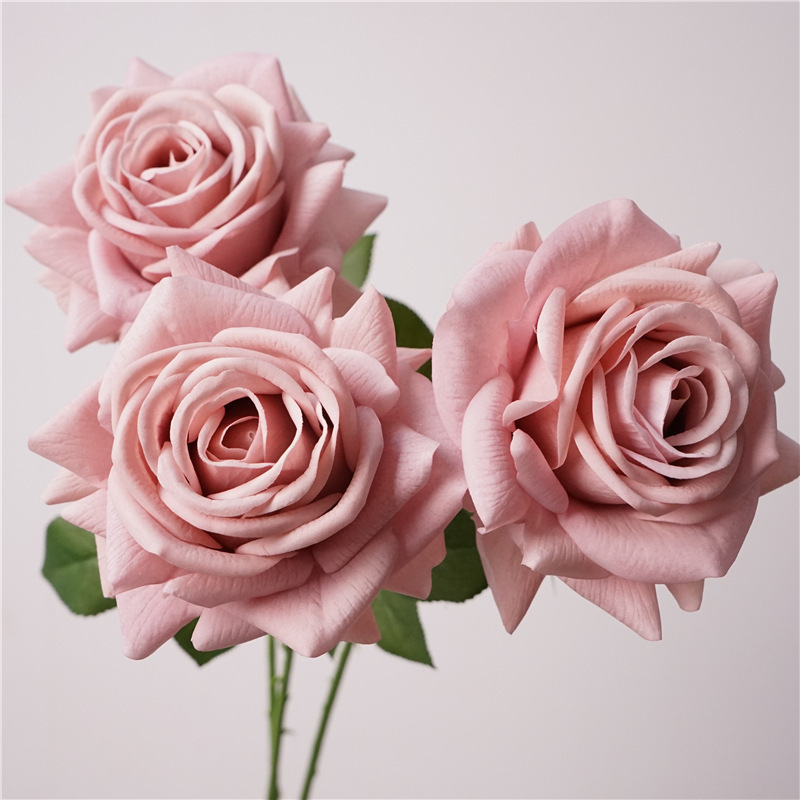 Ins Artificial Morandi Rose Moisturizing Feel Turkish Rose Artificial Export Fake Flower Retro Wedding Decoration Ins Artificial Morandi Rose Moisturizing Feel Turkish Rose Artificial Export Fake Flower Retro Wedding Decoration