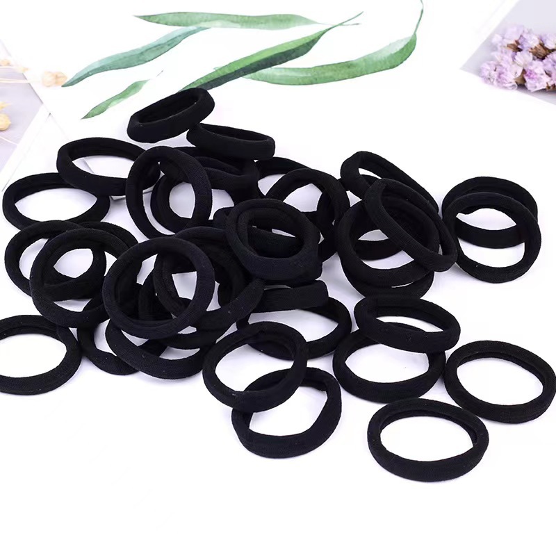 Simple Korean version of towel circle high elastic seamless hair band women's basic ponytail head rope holster rubber band wholesale