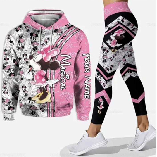 AliExpress Amazon estilo europeo y americano ropa de mujer 3D impreso Mickey Mouse dibujos animados señoras ocio deportes traje