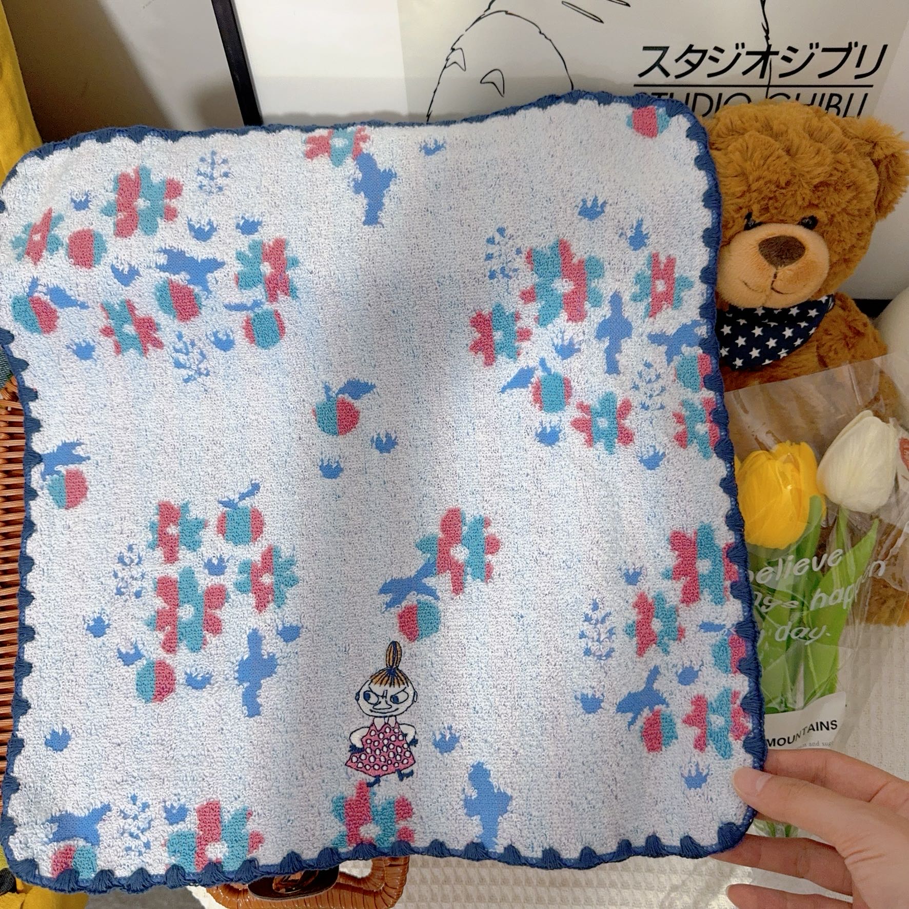 파란색과 분홍색 꽃송이 야메이(45개 이상 주문 시 무료 배송)