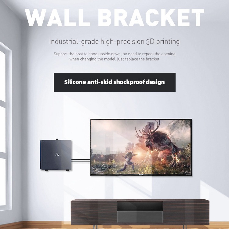 Adecuado para ps4/ps4 pro/ps4 Slim host montado en la Pared Soporte ps4 serie host montado en la pared