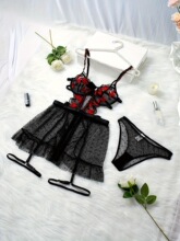 Q 45161 Sheer Lace Print Nightgown �Ը�˯ȹ ŷ���羳����ѷ��