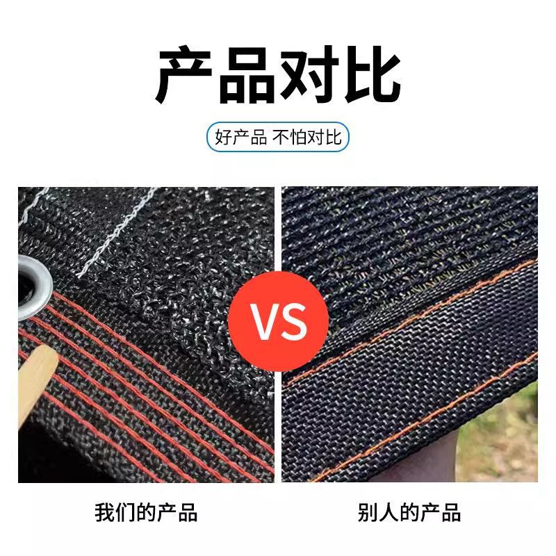 遮阳网加密加厚防晒汽车遮阴户外隔热庭院阳台农用遮光抗老化黑色