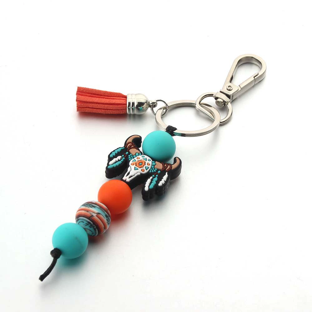(Cross-border trading), denim silicone keychain, accessory, pendant