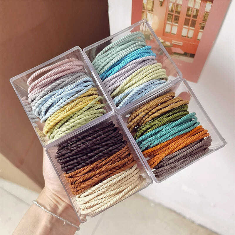 Red Hair Band wholesale tea with milk Color box-packed High elasticity colour Elastic Tousheng