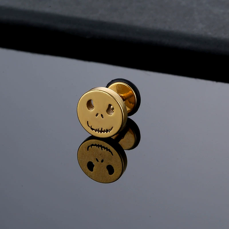 Fashionable earrings stainless steel, accessory for men and women, European style, direct factory sales
