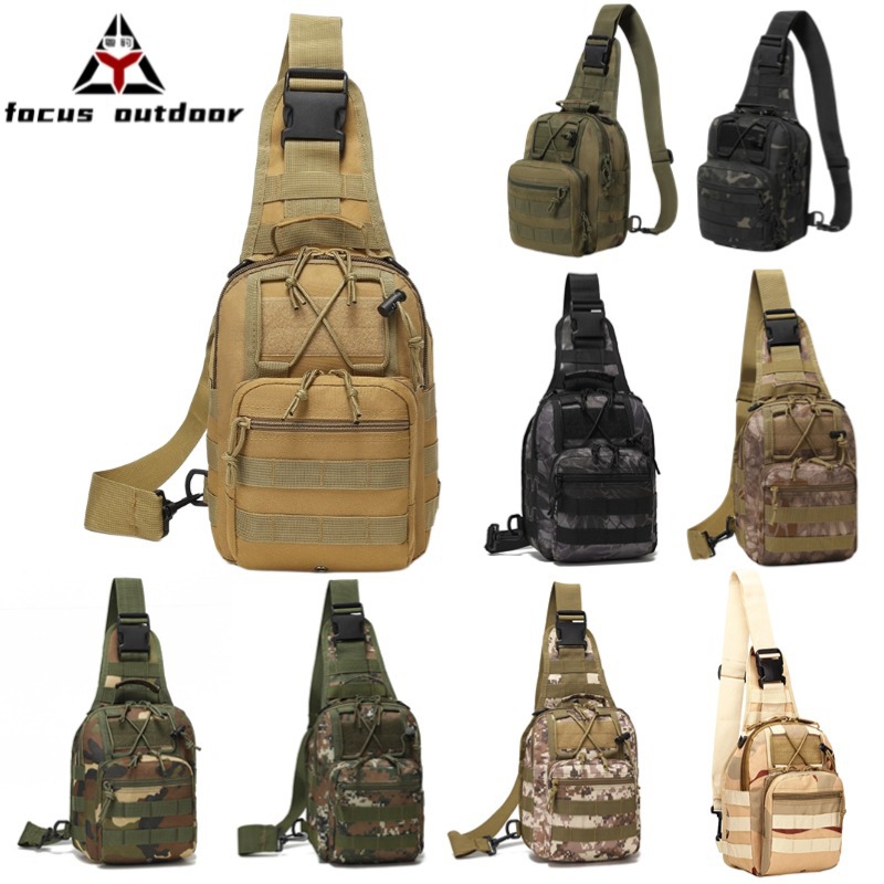 Bolsa Táctica Militar para Exteriores, Mini Bolsa de Pecho, Bandolera, para Ciclismo, Montañismo, Camuflaje, Pequeña, para Hombre, Venta al por Mayor