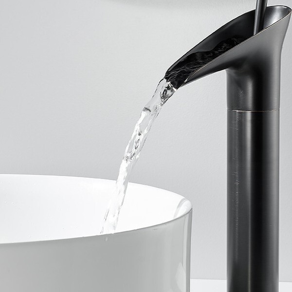 European-Style Countertop Basin All-Copper Washbasin Wine Glass Faucet Bathroom Antique Hot and Cold Water Waterfall Basin Faucet