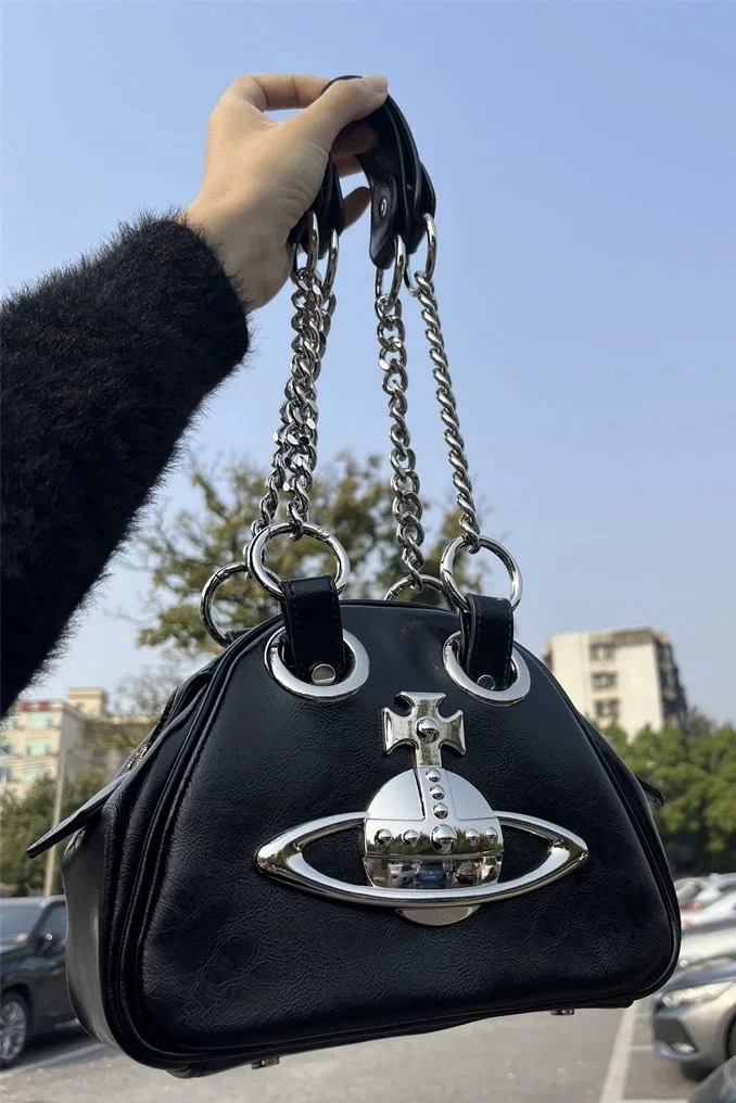 Универсальная серебряная цепь для отдыха, сумка через плечо, подмышечная сумка