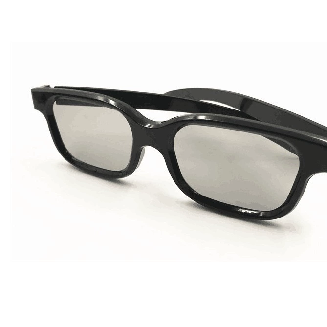 3D Polarized Glasses, ABS Frame, Round Polarizers, Real-D Compatible, Lightweight 0.02 kg