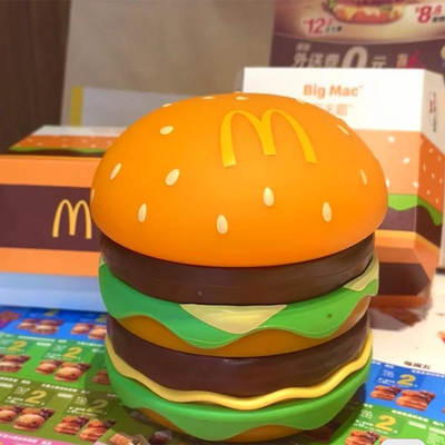 2024 Explosions McDonald's Clap Lamp Hamburger Fries Sweet Cone Clap Lamp M Nightlight Toy Desktop Ornaments