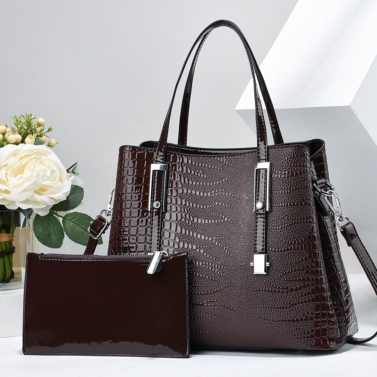 Bolso de Moda para Comercio Exterior, Bolso de Hombro Simple, Nuevo Bolso de Madre e Hija del Fabricante, Bolso Cruzado de Gran Capacidad, Moderno y Elegante para Mujer, 2025 image 11