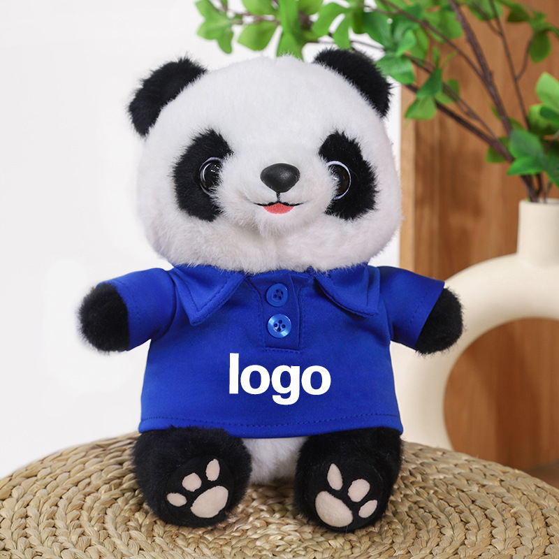 Juguetes de peluche Panda LOGO Coche 4s Tienda Juguetes Lindo Panda Simulado Muñeca Panda Regalo