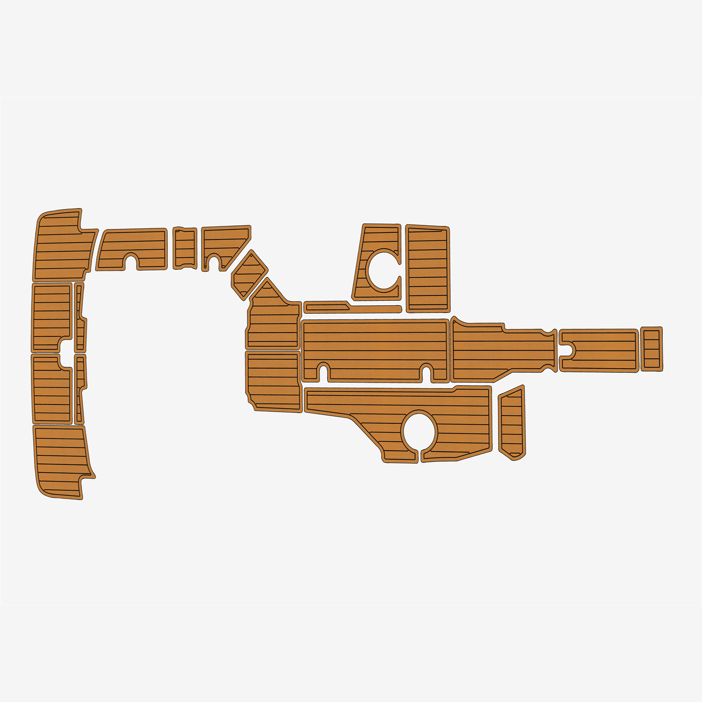 2015-2023 Sea Ray SPX 230 Inboard EVA Faux Teak Marine Floor