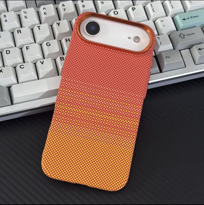 Sunset Retro Floral Magnetic Case Suitable for iPhone 18 Pro Max Skin-Feel Kevlar Apple 17 Air Phone Case 16