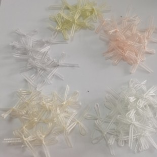 New Japanese style lace fairy organza black and white pink finished bow solid color manicure nail jewelry