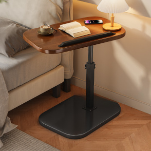 Sofa Side Table Movable Adjustable Bedside Table 2024 New Rotating Small Coffee Table Bedroom Dormitory Foldableing Storage Rack