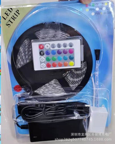 Amazon e-commerce tira de luz LED 5050RGB epoxi impermeable 12VRGB tira de luz 2835 tira de luz traje