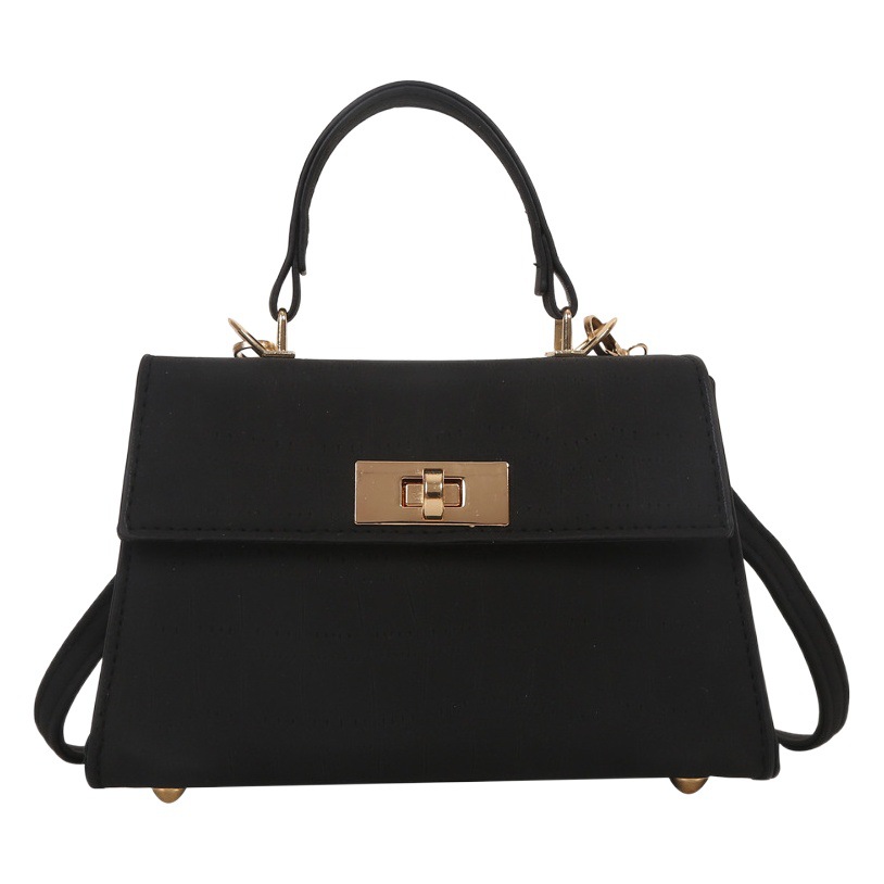 Bolso Cuadrado Pequeño para Mujer de PU con Cierre de Bloqueo para Uso Diario image 1