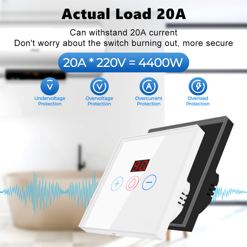 WiFi智能触摸热水器开关20A遥控涂鸦APP语言定时远程控智能家居|undefined