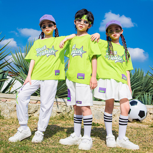 Summer Short Sleeve Kindergarten School Uniform College Style Sports Class Uniform June 1st Performance Uniform Group Photo Uniform