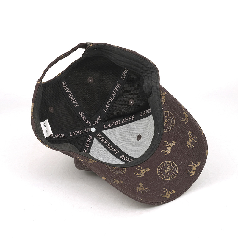 LAPOLAFFE Pony Baseball Sombrero de impresión de lienzo A121#