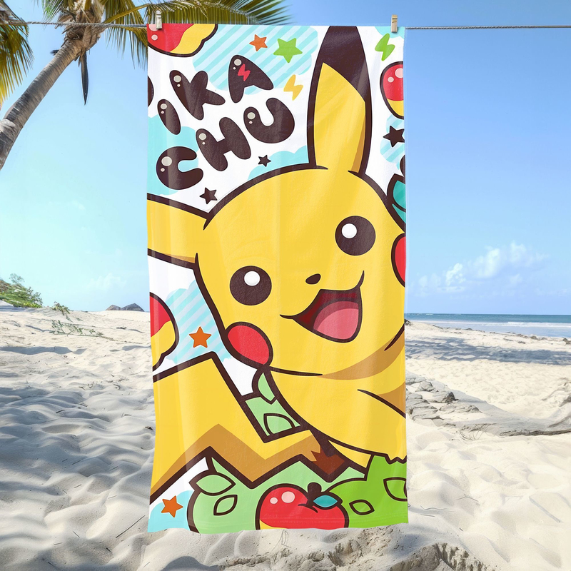 Cartoon Beach Towel Quick-Drying Fitness Seaside Swimming Bath Towel Children's Performance Cartoon Large Towel Bath Towel Default Item