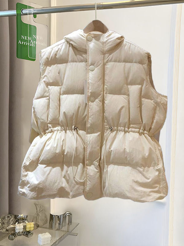 ファッションの洋風ダウン綿のベスト女性の冬の新型の厚い保温のデザイン感の馬は綿の服の大きいポケットのコートを挟みます。|undefined