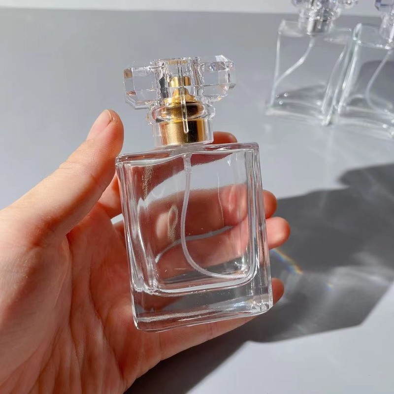 F092-50ML 香水詰め替えボトル、ポータブル空ボトル香水詰め替え装置、ガラス製高級香水空ボトル、プレスボトル|undefined