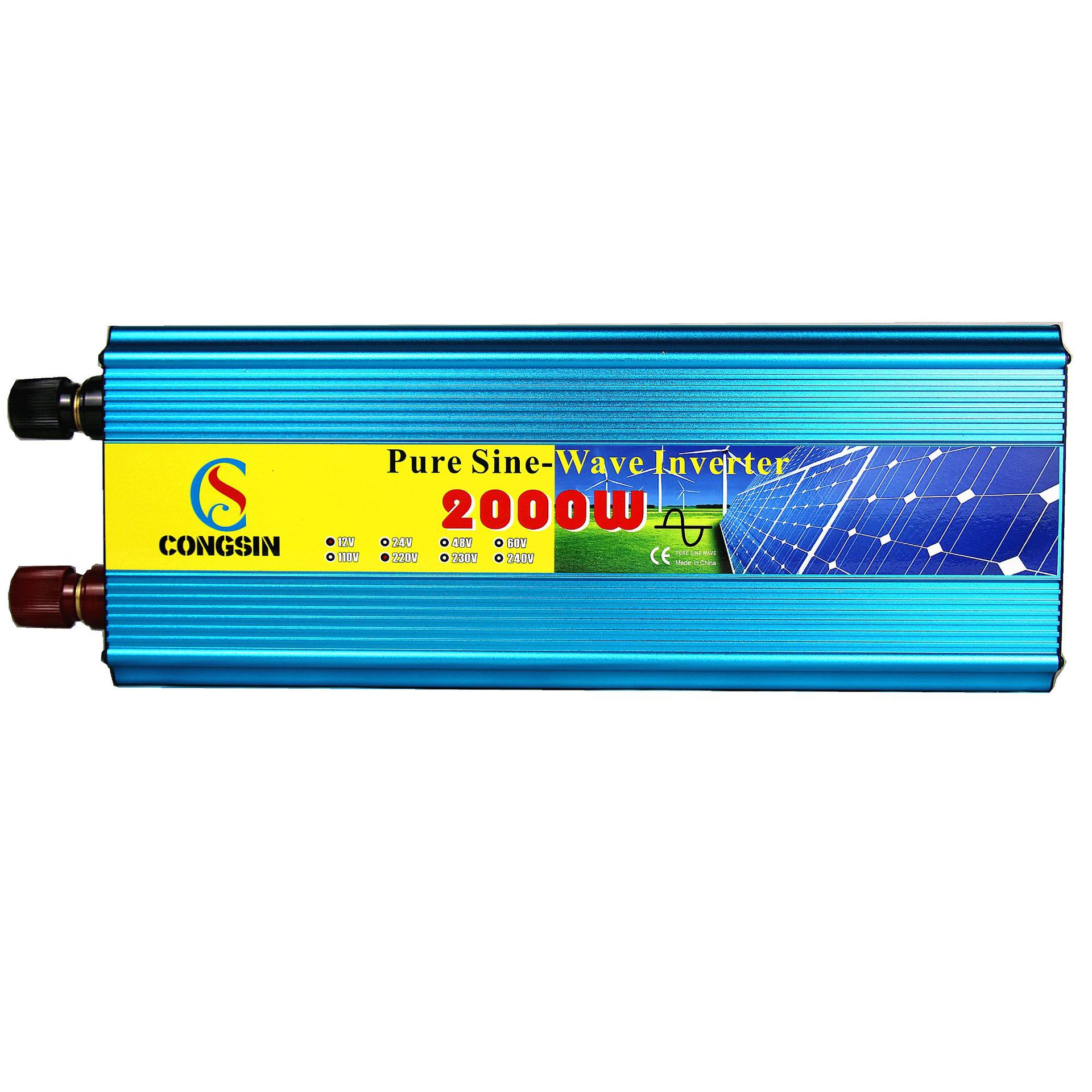 源头厂家 现货热卖 纯正弦波逆变器足功率2000W 直流电转交流电