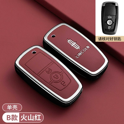 Car key bag | Z, Navigator, Aviator, Continental Navigator - lincoln-b-model-three-button-volcano-red-single-case