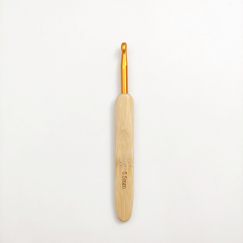 Cabeza de oro con mango de bambú de color primario 5.5
