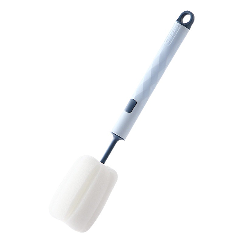 Cepillo de taza Taza artefacto cepillo de agua Taza de limpieza de mango largo cepillo de botella de leche sin ángulo muerto eliminar manchas de té esponja cepillo pequeño