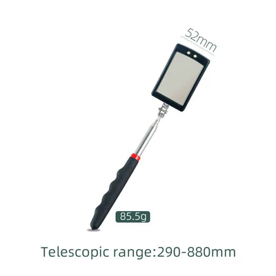 Folding Telescopic Mirror with Mühərrik tənzimləmə alətləri - square-mirror-bubble-bag-88g