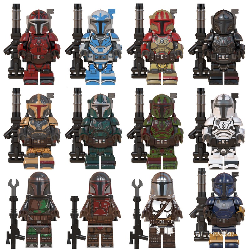 Yoda Hunter Heavy-Duty Building Blocks Chinese Series Mandalorian Star Wars Bounty Hunter Figures Children's Building Blocks
