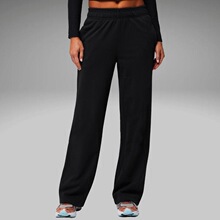 S 31872 Fluffy Yoga Set Loose Fit Long Sleeve Top Pants ĥë