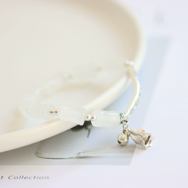 Бамбуковый колокольчик Sparse Shadow Forest Style Свежий китайский национальный стиль Художественный браслет для лучших друзей и студентов, этнический стиль 358.