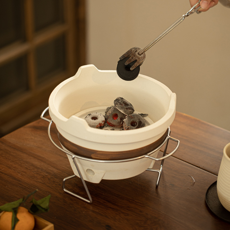 Estufa tetera estufa de carbón hogar al aire libre portátil seco quema salud olla Internet celebridad asado leche tetera traje