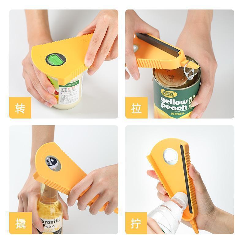 Household Bottle Opener Can Opener Beer Opener Creative Multi-function Lid Opener Magic Bottle Opener Cap Screw Opener Manufacturer