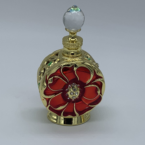 Rose Flower Wholesale Middle Eastern Dubai Style Perfume Bottle Desert Floral Aroma Empty Bottle Manufacturer Wholesale