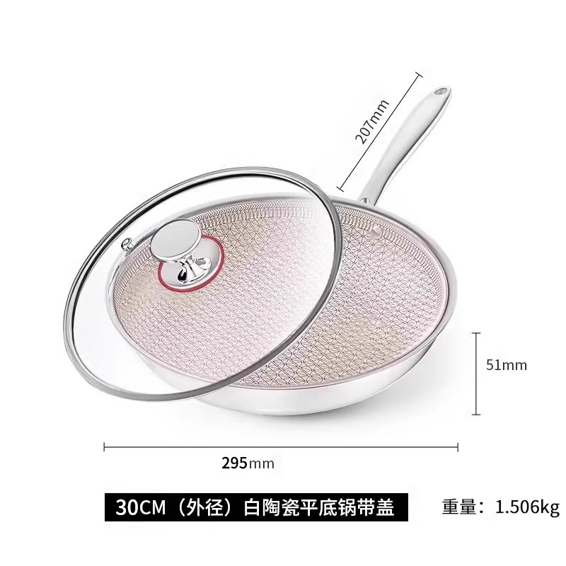 세라믹 냄비+뚜껑 30cm [천연세라믹, 무불소, 논스틱]